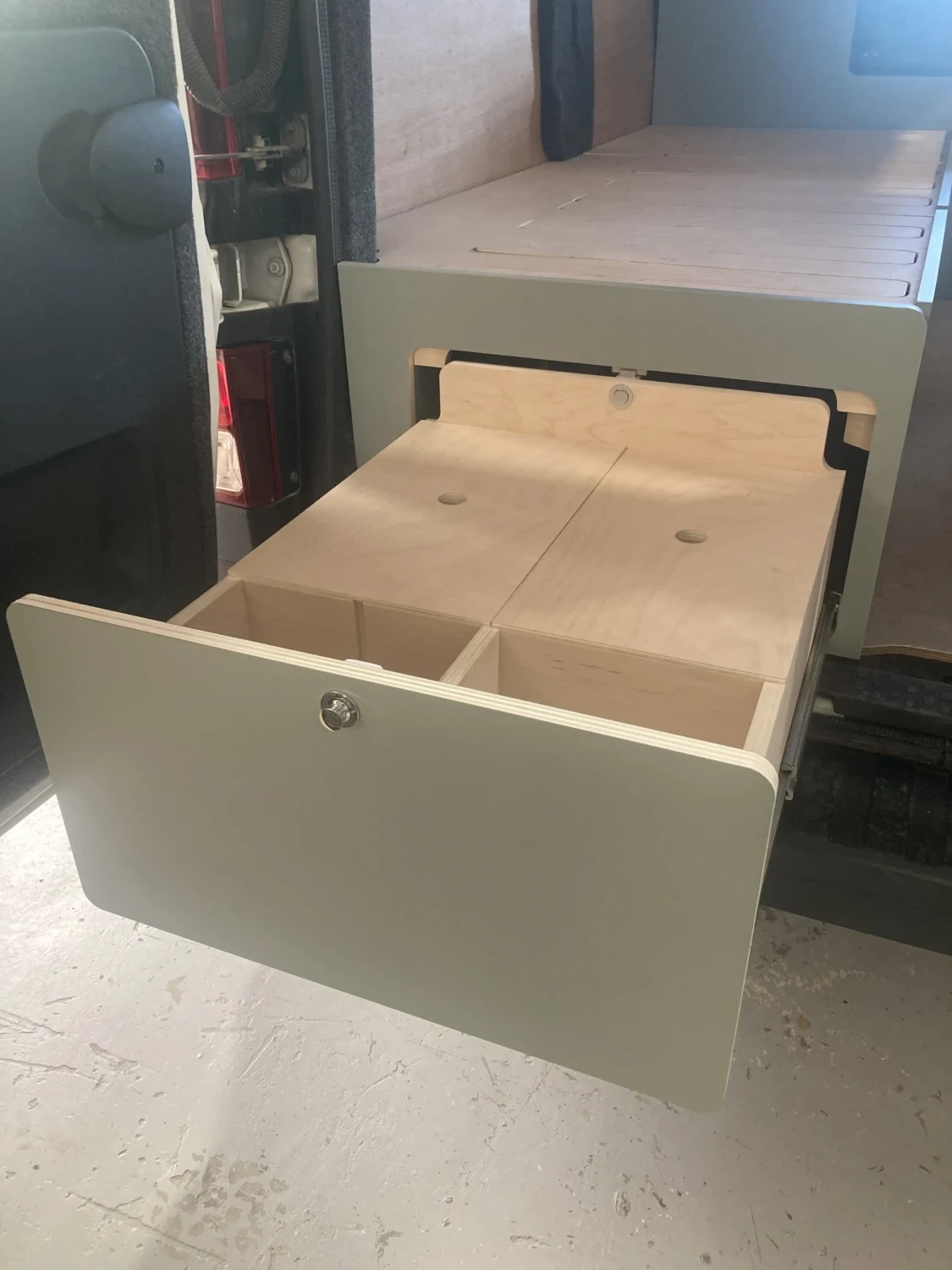 tiroir van aménagé