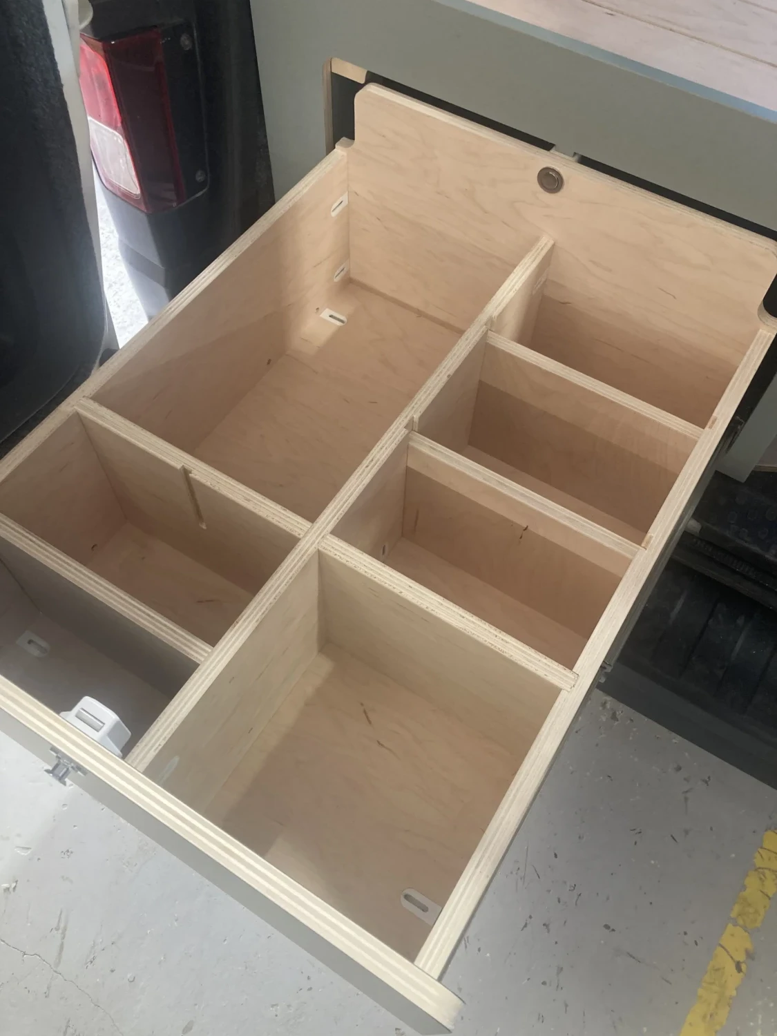 tiroir van aménagé